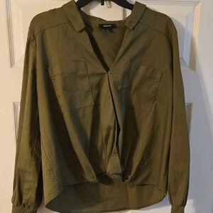 Alfani Khaki Green Top